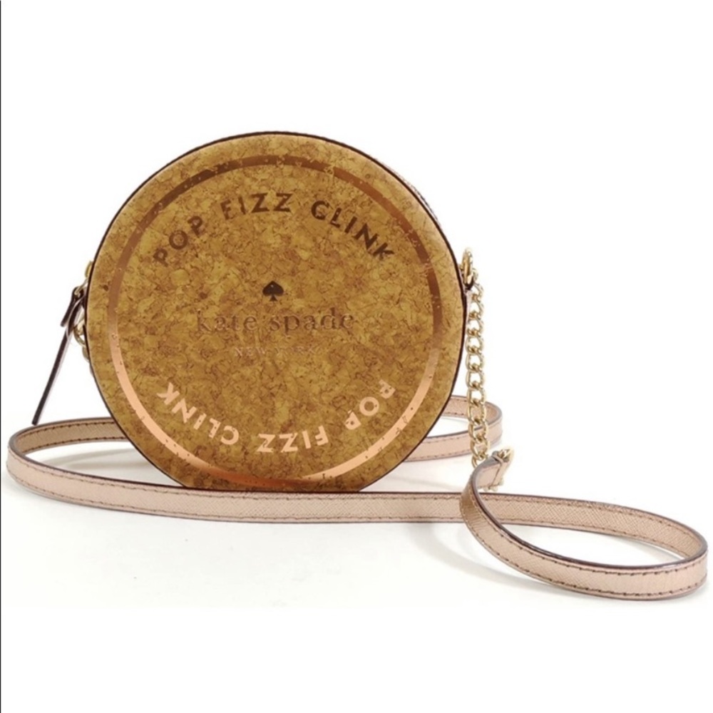 kate spade mocha cork crossbody purse